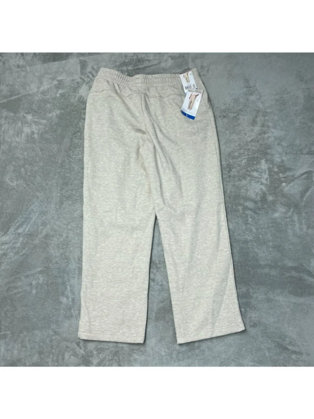 NWT Mondetta Women's L Beige Fleece Lined Pants Straight Leg  C0632